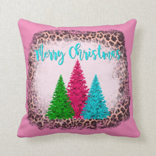 Pink Merry Christmas Home Decor Cushion