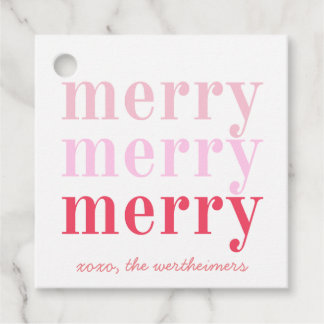 pink merry merry tags