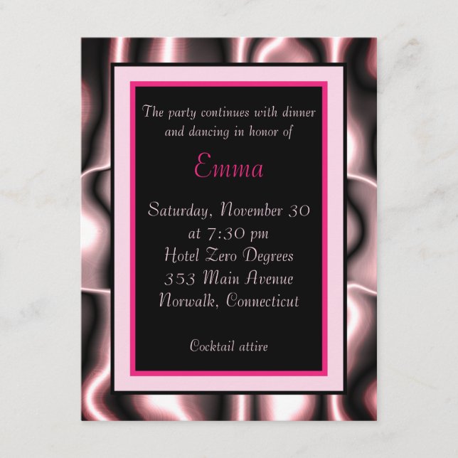 Pink Metal Enclosure Card (Front)