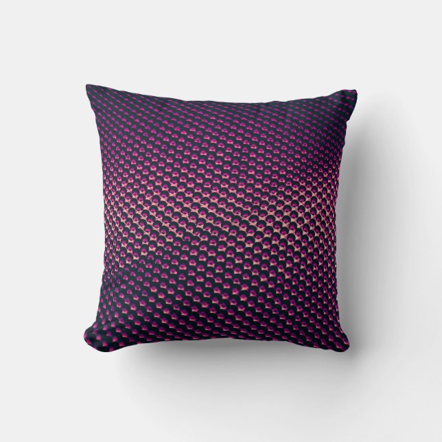 Pink metallic futuristic abstract background. cushion (Front)
