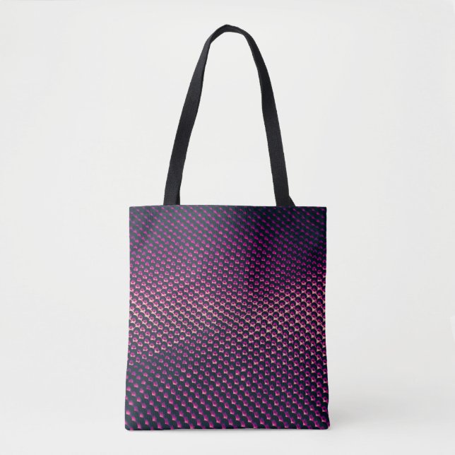Pink metallic futuristic abstract background. tote bag (Front)