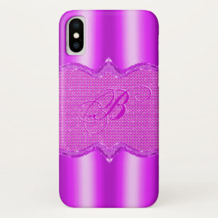Pink Metallic Look With Diamonds Pattern Case-Mate iPhone Case