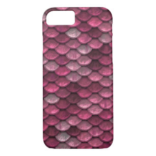 Pink Metallic Scales Texture iPhone 8/7 Case