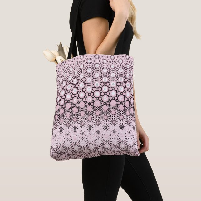 Pink Metamorphosis Design Tote Bag (Close Up)