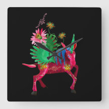 Pink Mexican Alebrije Wooden Box Sign