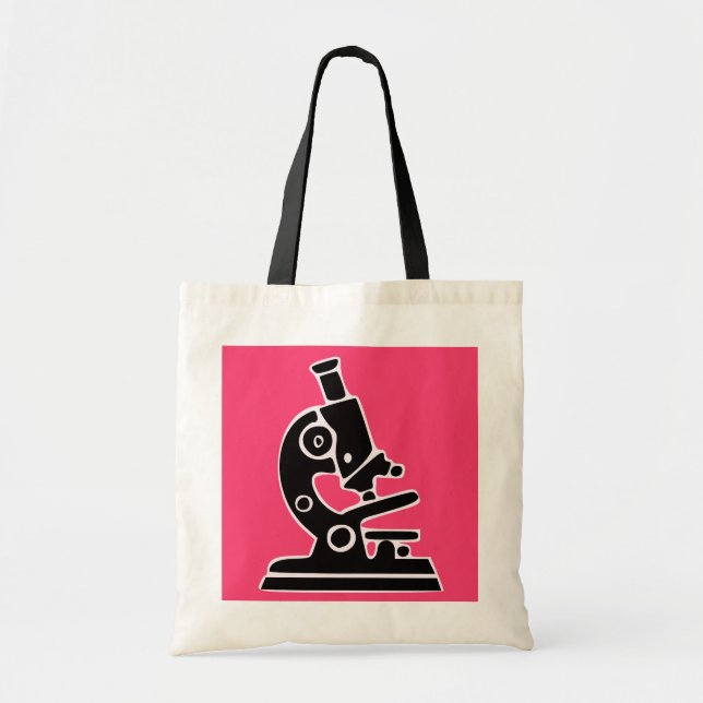 Pink Microscope Tote Bag (Front)