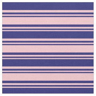Pink & Midnight Blue Coloured Pattern Fabric