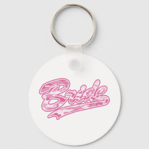 Pink Military Bride Camouflage Key Ring