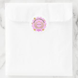 Pink Military Sticker — Mission Accomplished Girl