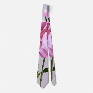 Pink Miniature Roses Tie