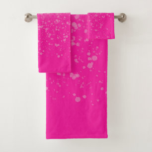 Pink Minimalism Bath Towel Set