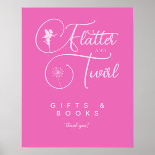 Pink Minimalist Fairy Gifts And Books Poster
