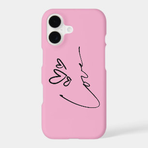 Pink Minimalist Heart iPhone 17 Case