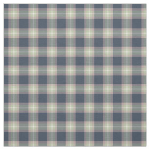 Pink Mint Green Dark Blue Tartan Squares Pattern Fabric