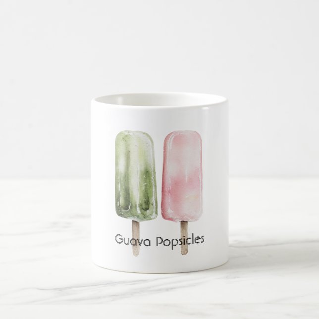 Pink Mint Green Guava Popsicles Coffee Mug (Center)
