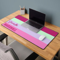 Pink Mint Green Purple Stripes Pattern Name