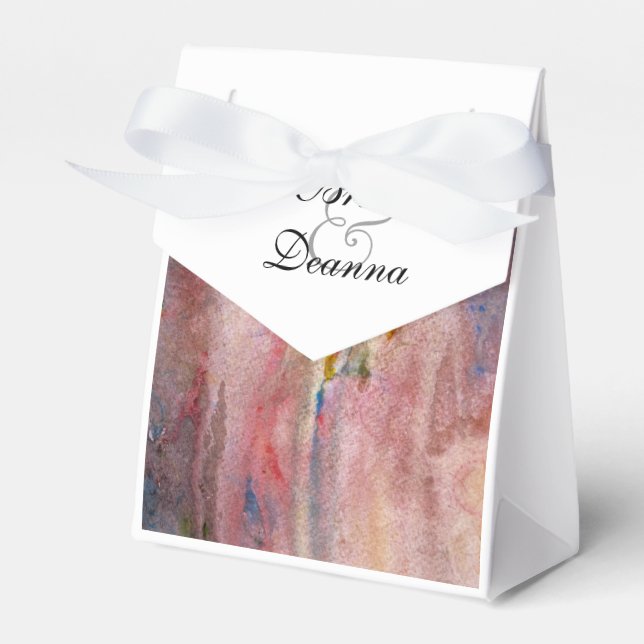 Pink Mist Favour Box (Front Side)