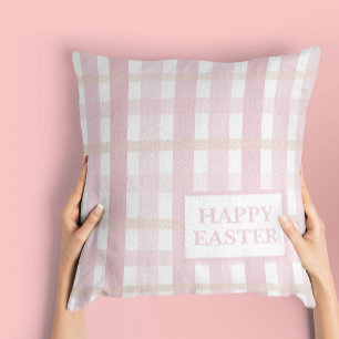 Pink Mix Plaid Cushion