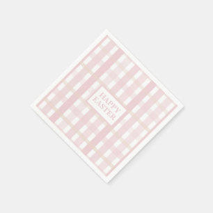 Pink Mix Plaid Napkin