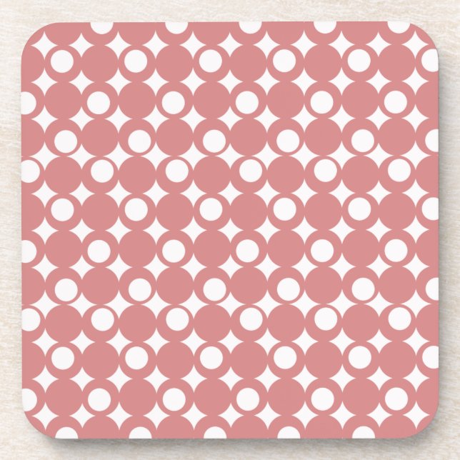 Pink Mod Ball Design @ Emporio Moffa Coaster (Front)
