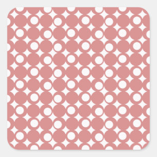 Pink Mod Ball Design @ Emporio Moffa Square Sticker