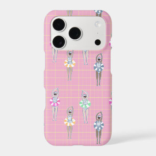 Pink Modern Artistic Swimmers Swimming Pool