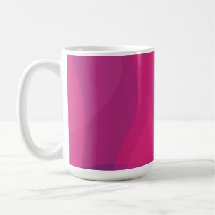Pink, modern, cool, trendy urban wavy illustration coffee mug