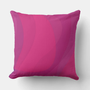 Pink, modern, cool, trendy urban wavy illustration cushion