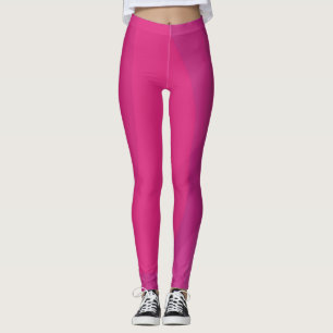 Pink, modern, cool, trendy urban wavy illustration leggings