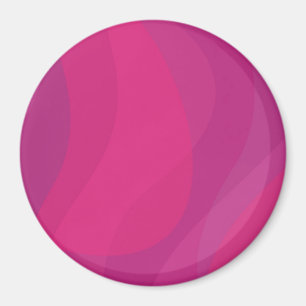 Pink, modern, cool, trendy urban wavy illustration magnet