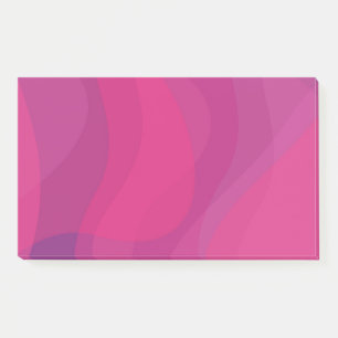 Pink, modern, cool, trendy urban wavy illustration post-it notes