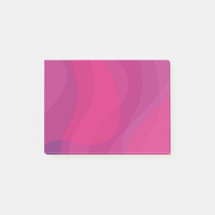 Pink, modern, cool, trendy urban wavy illustration post-it notes