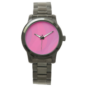 Pink, modern, cool, trendy urban wavy illustration watch