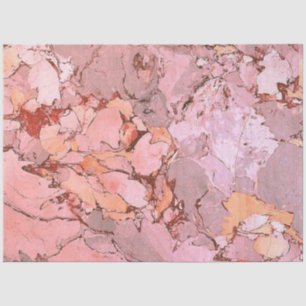 Pink Modern Elegant Italian Marble Decoupage Tissue Paper