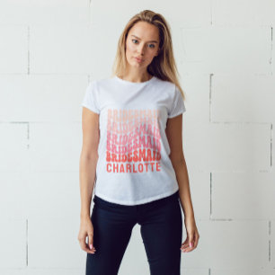 Pink modern girly retro 60's simple vibes large to T-Shirt