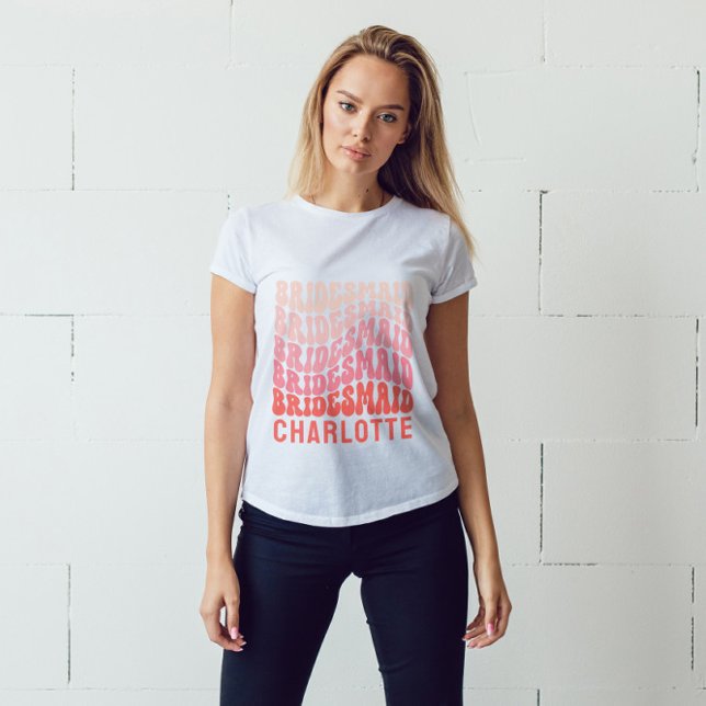 Pink modern girly retro 60's simple vibes large to T-Shirt (Creator Uploaded)