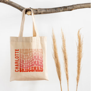 Pink modern girly retro 60's simple vibes large to tote bag