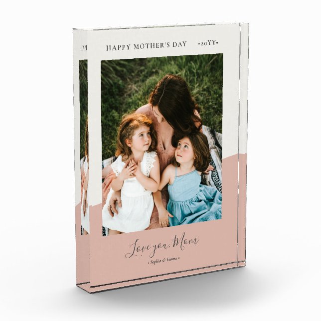 Pink Modern Mother's Day Photo Gifts (Left)
