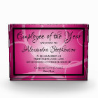 Pink Modern Personalised Acrylic Award Plaque