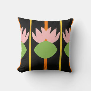 pink modern simple tulips cushion