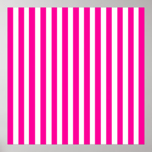 Pink Modern Stripes Poster
