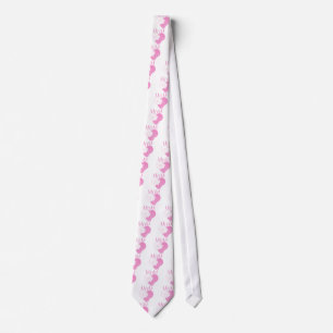 Pink MOM Heart Cats Tie