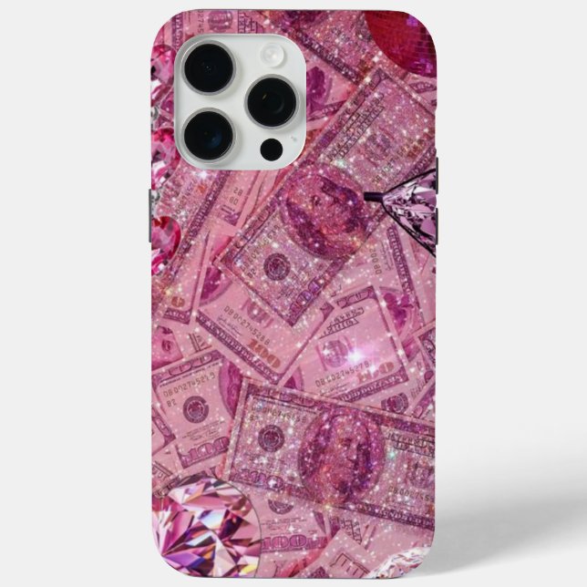 Pink Money Design Phone Case (Back)