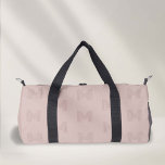 Pink mongram pattern, dance duffel bags<br><div class="desc">Introducing the Pink Monogram Simple Modern Women's Duffel Bag, a versatile companion tailored for the active woman. Its dusty pink hue, adorned with a tasteful monogram design, blends simplicity with modern elegance, making it a stylish choice for the gym, dance, travel, or any sport. This duffel bag is crafted to...</div>