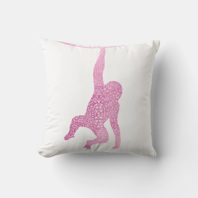 Pink Monkey Cushion (Front)