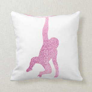 Pink Monkey Cushion