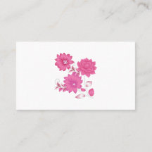 Pink Monogram Business Cards | Girly & Elegant