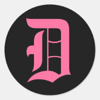Pink Monogram D