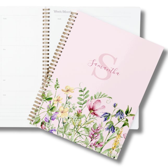 Pink Monogram Floral Planner (Creator Uploaded)