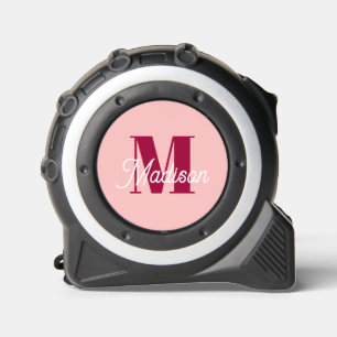 Pink Monogram Initials Modern Custom 1